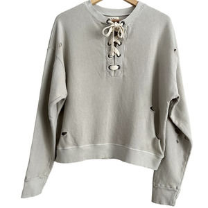 Electric &  Rose Distressed Margot Sweatshirt-Size‎ Small Womens-NWOT